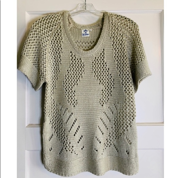 LA Soirée - s/s u-neck dropped shoulder pullover. - Picture 1 of 2